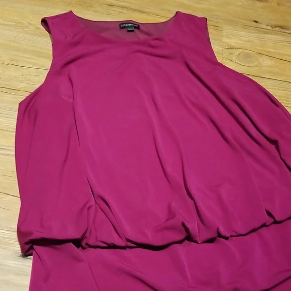 Lane Bryant burgundy sleeveless top sz 22/24 like new - Picture 2 of 5